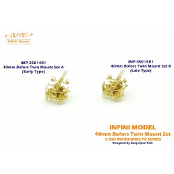 Infini Model  IMP-35014R1 Usn Bofors 40mm twin Mount Set A 1:350