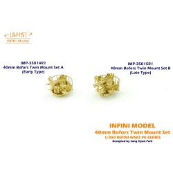 Infini Model  IMP-35014R1 Usn Bofors 40mm twin Mount Set A 1:350