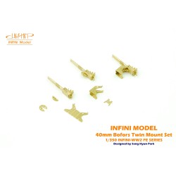 Infini Model  IMP-35015R1 Usn Bofors 40mm twin Mount Set B 1:350