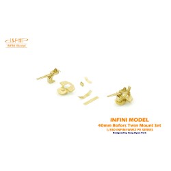 Infini Model  IMP-35015R1 Usn Bofors 40mm twin Mount Set B 1:350