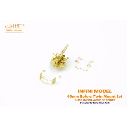 Infini Model  IMP-35015R1 Usn Bofors 40mm twin Mount Set B 1:350