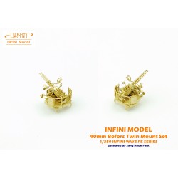 Infini Model  IMP-35015R1 Usn Bofors 40mm twin Mount Set B 1:350