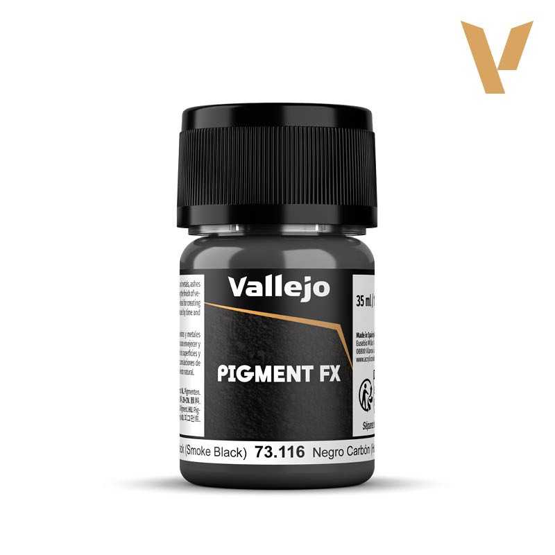 Vallejo 73.116 Pigment Noir de Carbone (Fumée) 35 ml – Effets Spéciaux Modélisme, Figurines et Maquettes