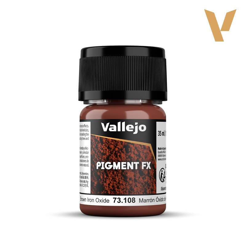 Vallejo 73.108 Pigment Oxyde de Fer Brun 35 ml – Effets Spéciaux Modélisme, Figurines et Maquettes