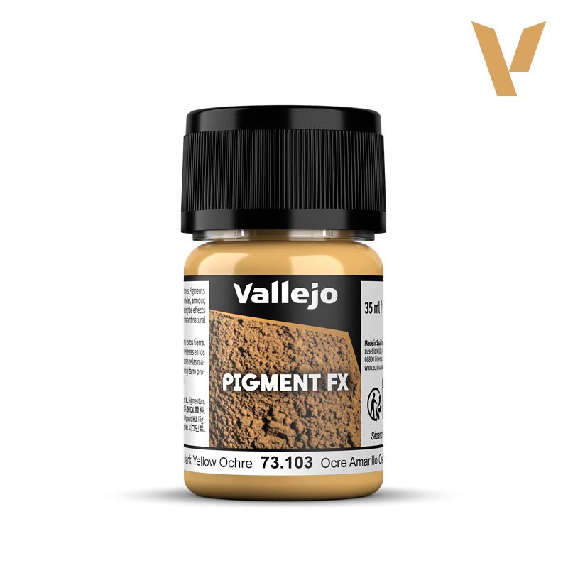 Vallejo 73.103 Pigment Jaune Foncé Ocre 35 ml – Effets Spéciaux Modélisme, Figurines et Maquettes