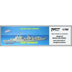 NikoModel 7012 – Croiseur léger italien San Giorgio (1/700) – Maquette Résine