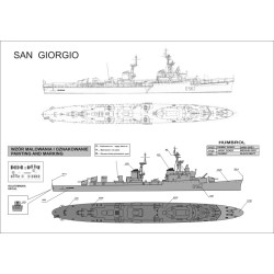 NikoModel 7012 – Croiseur léger italien San Giorgio (1/700) – Maquette Résine