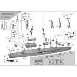 NikoModel	7012	Croiseur léger italien SAN GIORGIO 1:700