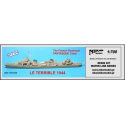 NikoModel 7014 – Destroyer français Le Terrible (1/700) – Maquette Résine