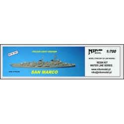 NikoModel 7011 – Croiseur léger italien San Marco (1/700) – Maquette Résine
