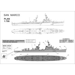 NikoModel 7011 – Croiseur léger italien San Marco (1/700) – Maquette Résine
