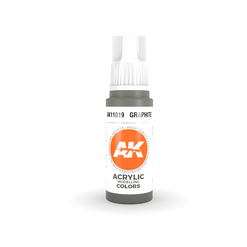 AK Interactive AK11019 – Peinture Acrylique Graphite – 17 ml