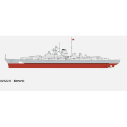 Airfix	A04204V 	Bismarck 1/600