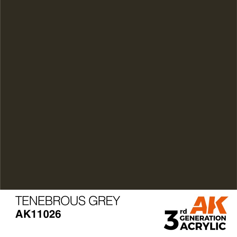 Ak Interactive Ak11026 Peinture Acrylique 3g Gris Ténébreux 17ml