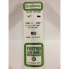Evergreen EG147 – Bande de polystyrène blanc opaque 0,040" x 0,156"