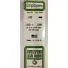 Evergreen EG148 – Bande de polystyrène blanc opaque 0,040" x 0,188"