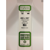 Evergreen EG154 – Bande de polystyrène blanc opaque 0,060" x 0,080"