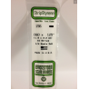 Evergreen EG156 – Bande de polystyrène blanc opaque 0,060" x 0,125"