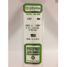 Evergreen EG158 – Bande de polystyrène blanc opaque 0,060" x 0,188"