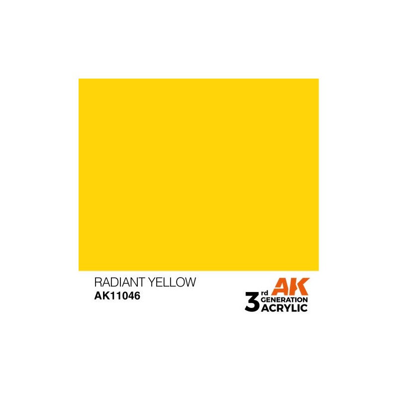 Ak Interactive Ak11046 Peinture Acrylique 3g Jaune Radieux 17ml