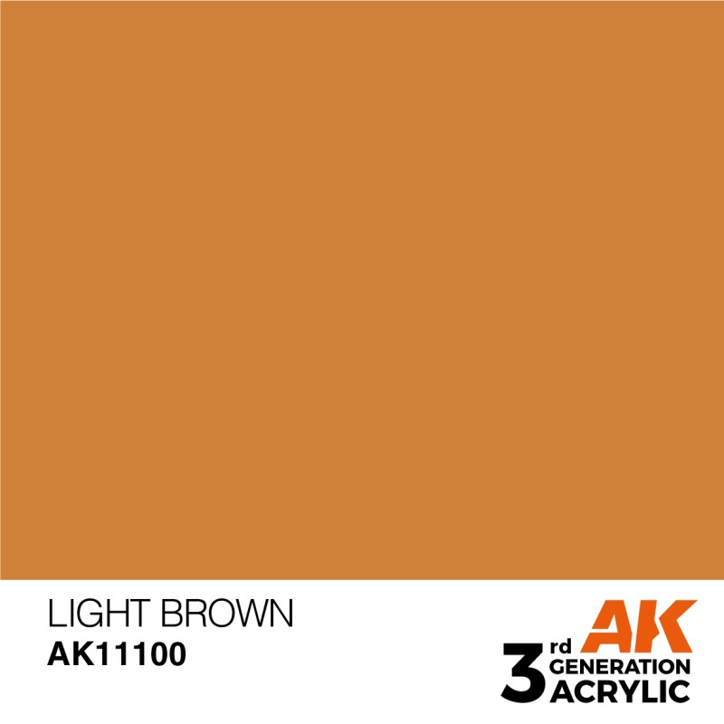 Ak interative	AK11100	 Peinture Acrylique 3g Brun clair 17ml