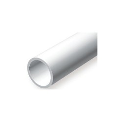 Evergreen EG428 – Tube en polystyrène blanc opaque Ø 6,3 mm (60 cm)