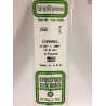 Evergreen EG266 – Canal en polystyrène blanc opaque Ø 4,8 mm (0.188")