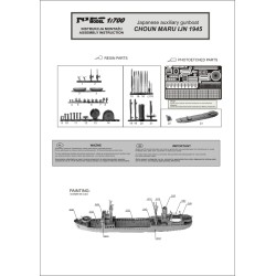 NikoModel	7063	JAPANESE AUXILIARY GUNBOAT - CHOUN MARU IJN 1945   1/700