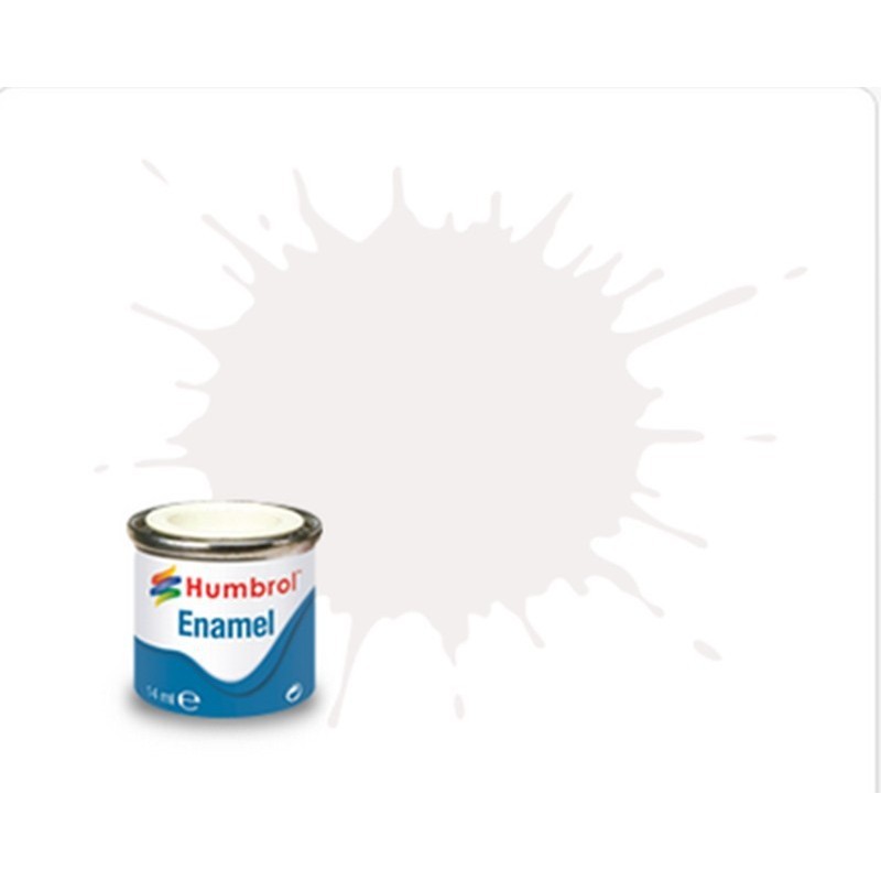 Humbrol	34	Blanc Matt - 14ml Peinture Email