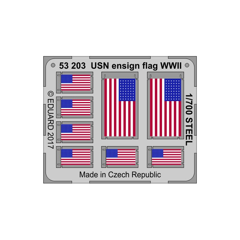 Eduard	53203	USN Ensign Flag WW2 Steel 1:700