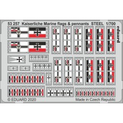 Eduard 53257 – Kaiserliche Marine – Pavillons et flammes 1/700