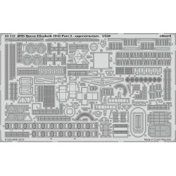Eduard 53147 – HMS Queen Elizabeth 1943 Pt.3 1/350 (Trumpeter)