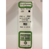 Evergreen EG199 – Bande de polystyrène blanc opaque 0,250" x 0,250"