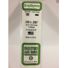 Evergreen EG189 – Bande de polystyrène blanc opaque 0,125" x 0,250"