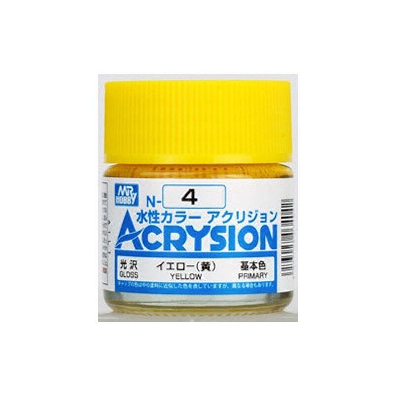 Hobby/Gunze	N4	ACRYSION (10 ML) JAUNE BRILLANT