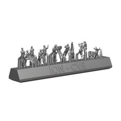 Ion Model	CV350-03	Modern commercial ship crew and dock workers 1:350