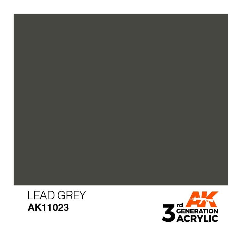 Ak interative	AK11023	Peinture Acrylique 3g Gris Plomb 17ml