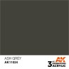 Ak interative	AK11024	Peinture Acrylique 3g Gris Cendré 17ml