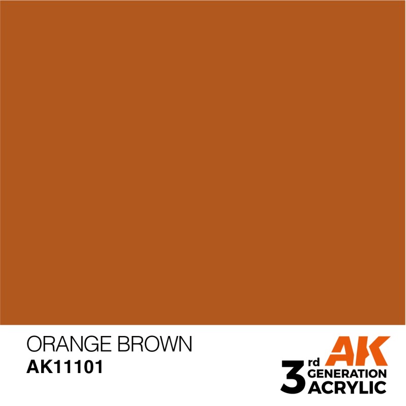 Ak Interactive Ak11101 Peinture Acrylique 3g Marron Orange 17ml
