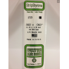 Evergreen EG153 – Bande de polystyrène blanc opaque 0,060" x 0,060"