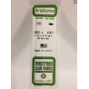 Evergreen EG155 – Bande de polystyrène blanc opaque 0,060" x 0,100"
