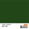 Ak interative	AK11146	Peinture Acrylique 3g Vert Foncé 17ml