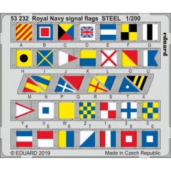 Eduard 53232 – Drapeaux de signalisation Royal Navy – Acier 1/200