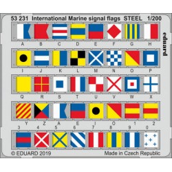 Eduard 53231 – Drapeaux de signalisation maritime internationale – Acier 1/200