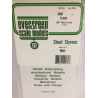 Evergreen EG9060 – Feuille en polystyrène blanc opaque unie 0,060" (1,5 mm)