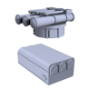 Larsenal	3D 400 024	1:400 Case + torpedo tubes TLT 550mm x4