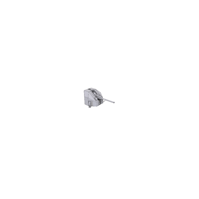 Larsenal 3D 400 039 1:400 100mm turrets mark,53 x5