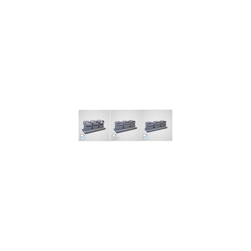 Larsenal 3D 400 042 1:400 hinged chocks x72