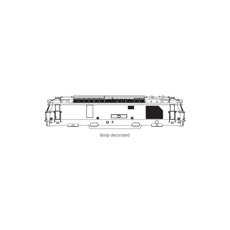 Piko HO	95151/01	Caisse complete BB667412 INFRA