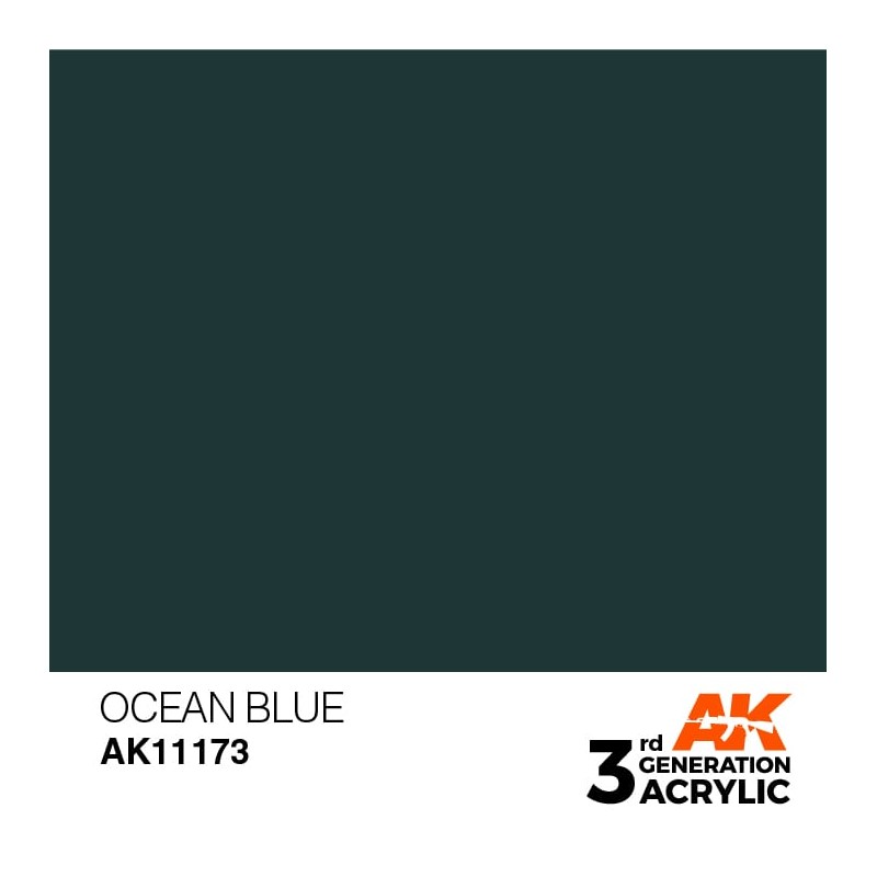 Ak Interactive Ak11173 Peinture Acrylique 3g Bleu Océan 17ml
